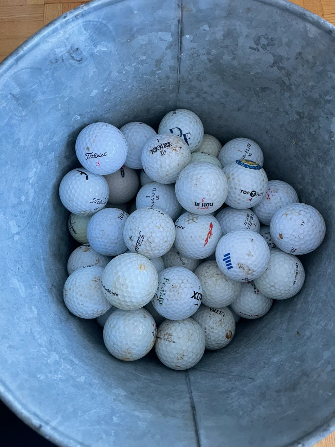 57 Used Golf Balls - various brands