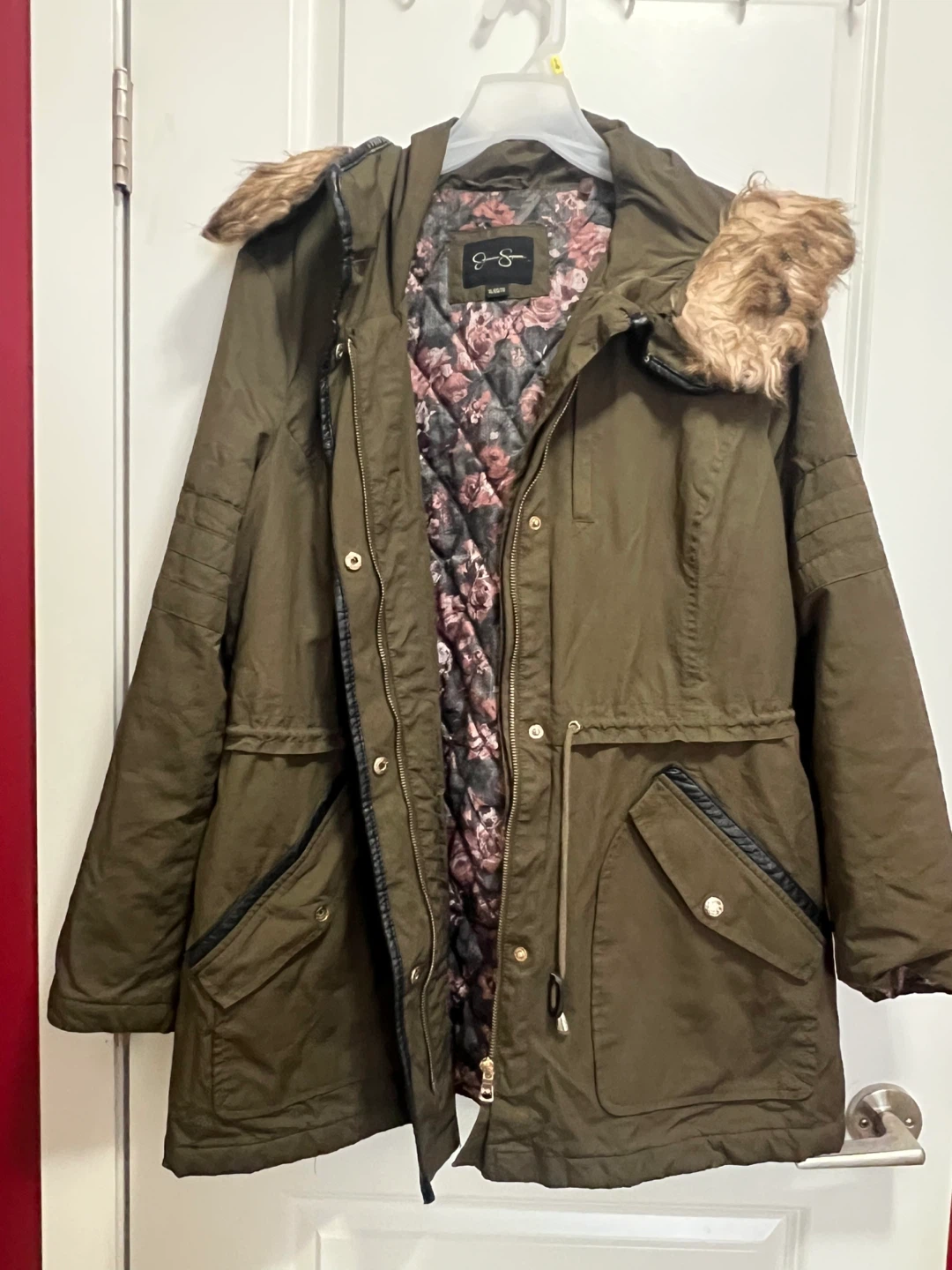 Jessica Simpson Olive Green Winter Coat - Size M