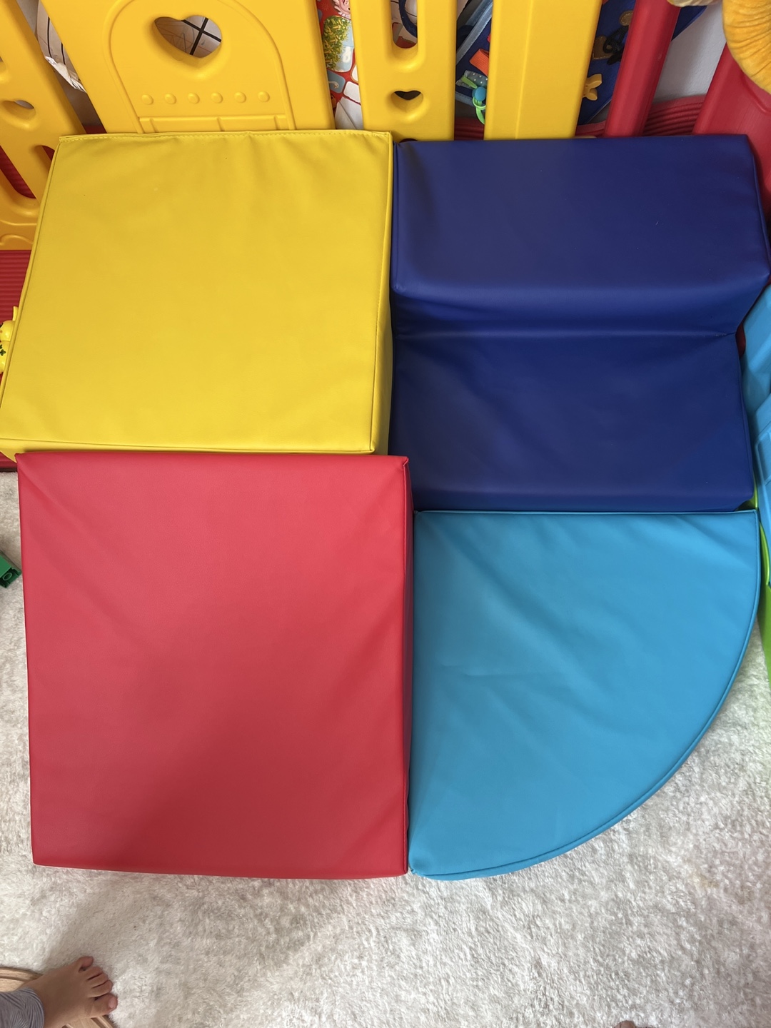 Kids' Soft Play Blocks - Red, Yellow, Blue - photo 2