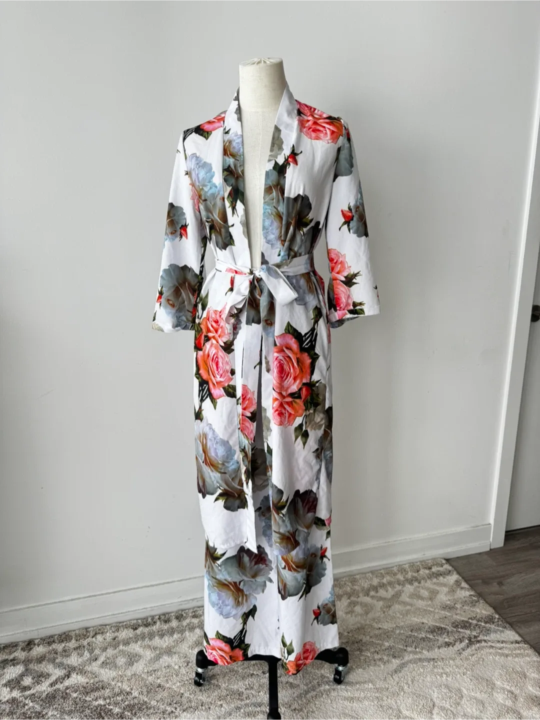 Floral Print Robe and Pants Set thumbnail