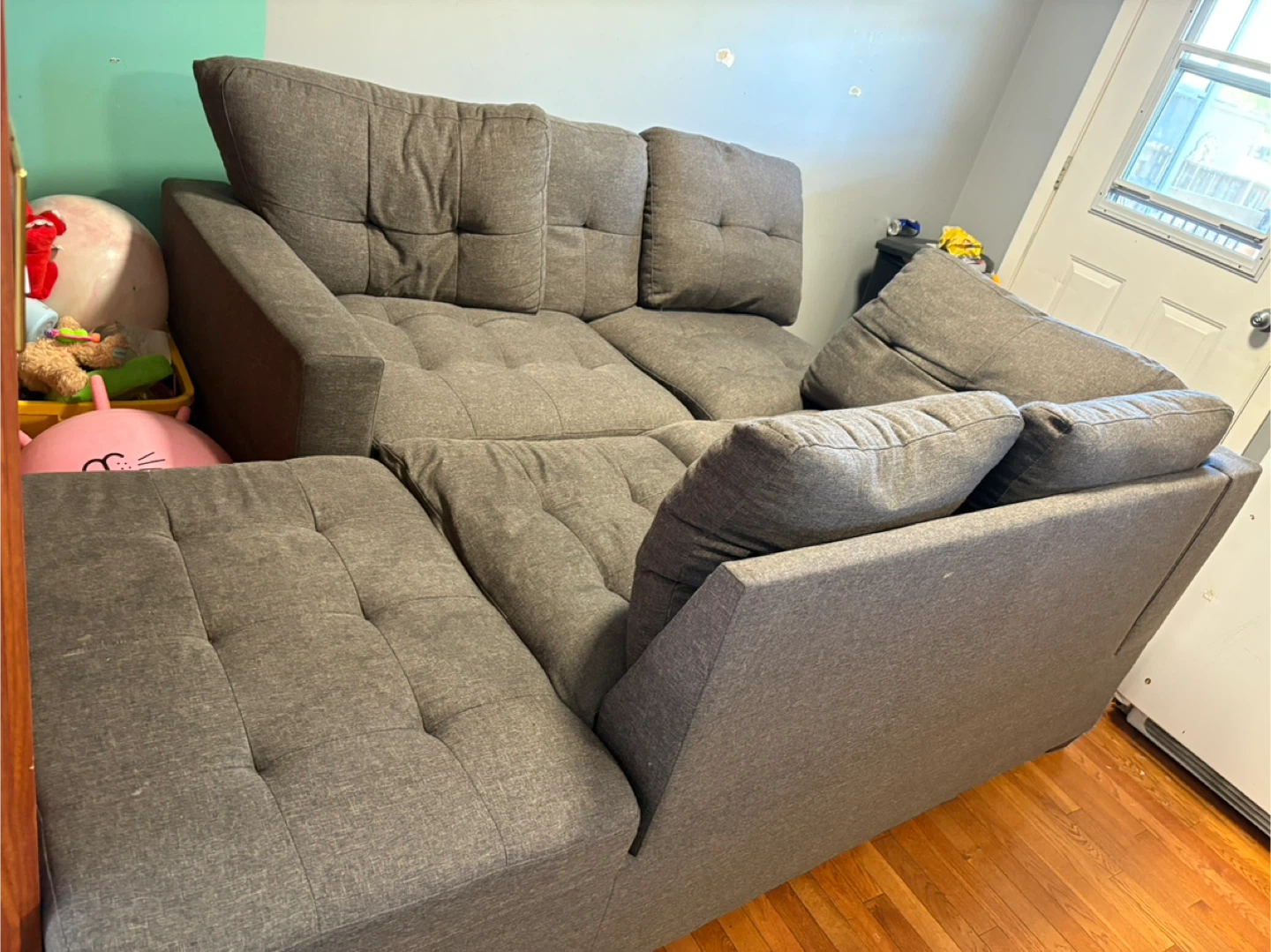 Grey Sectional Sofa - Great Condition - photo 2