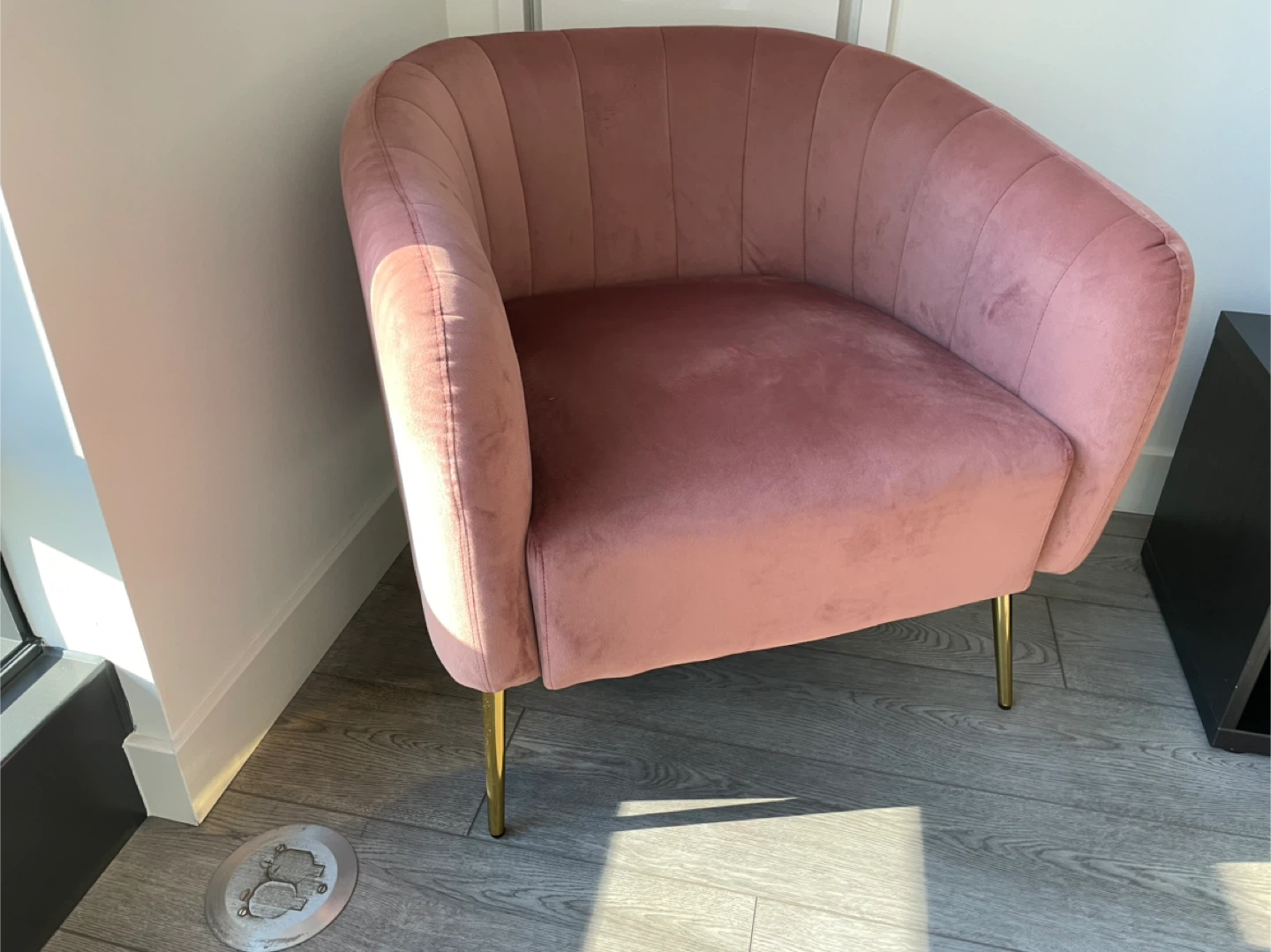 Pink Velvet Accent Chairs (2) - photo 3