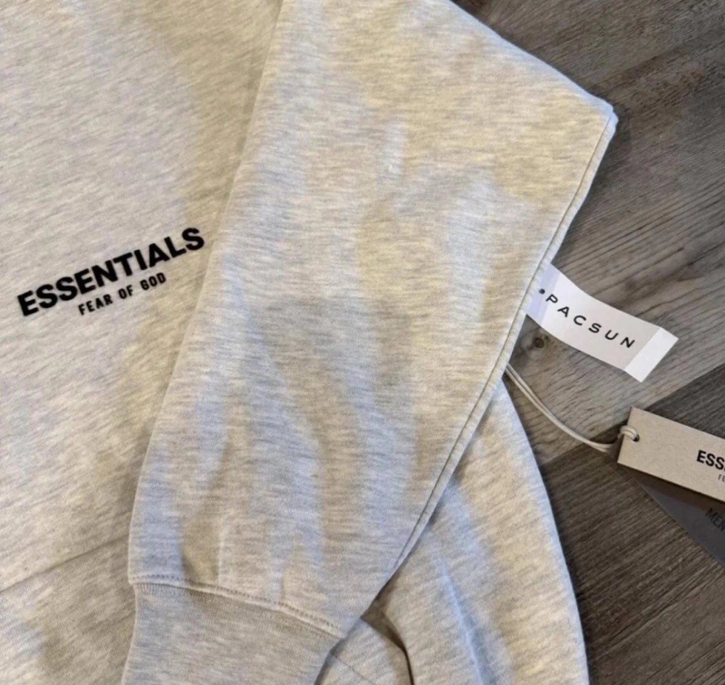 Fear Of God Essentials Light Oatmeal White Hoodie - NWT image indicator(5)