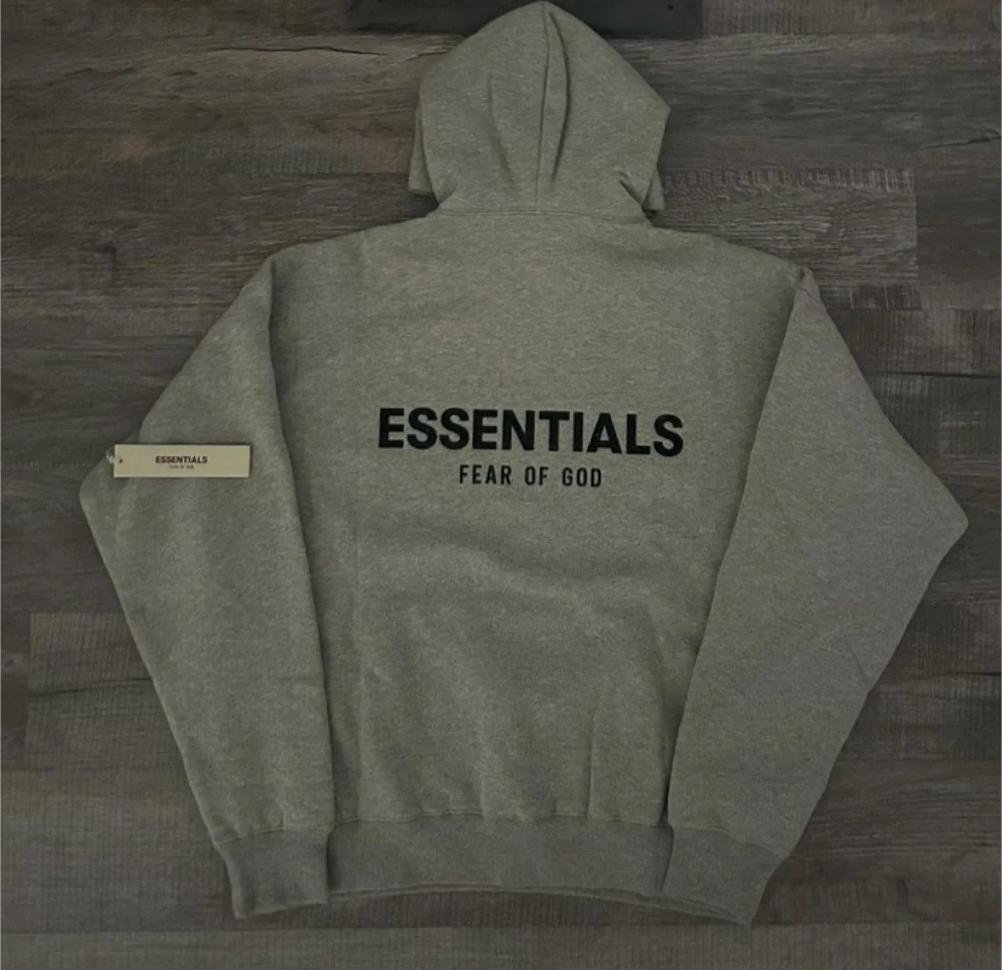 Fear Of God Essentials Dark Oatmeal Grey Hoodie image indicator(2)