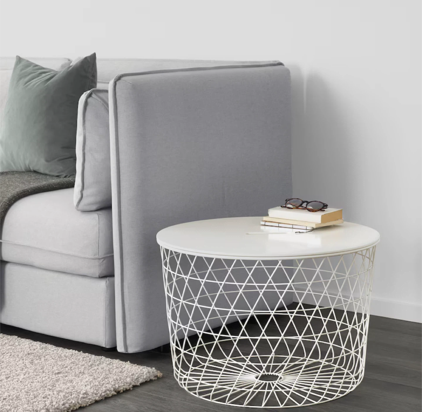IKEA KVISTBRO White Coffee Table Basket - photo 2