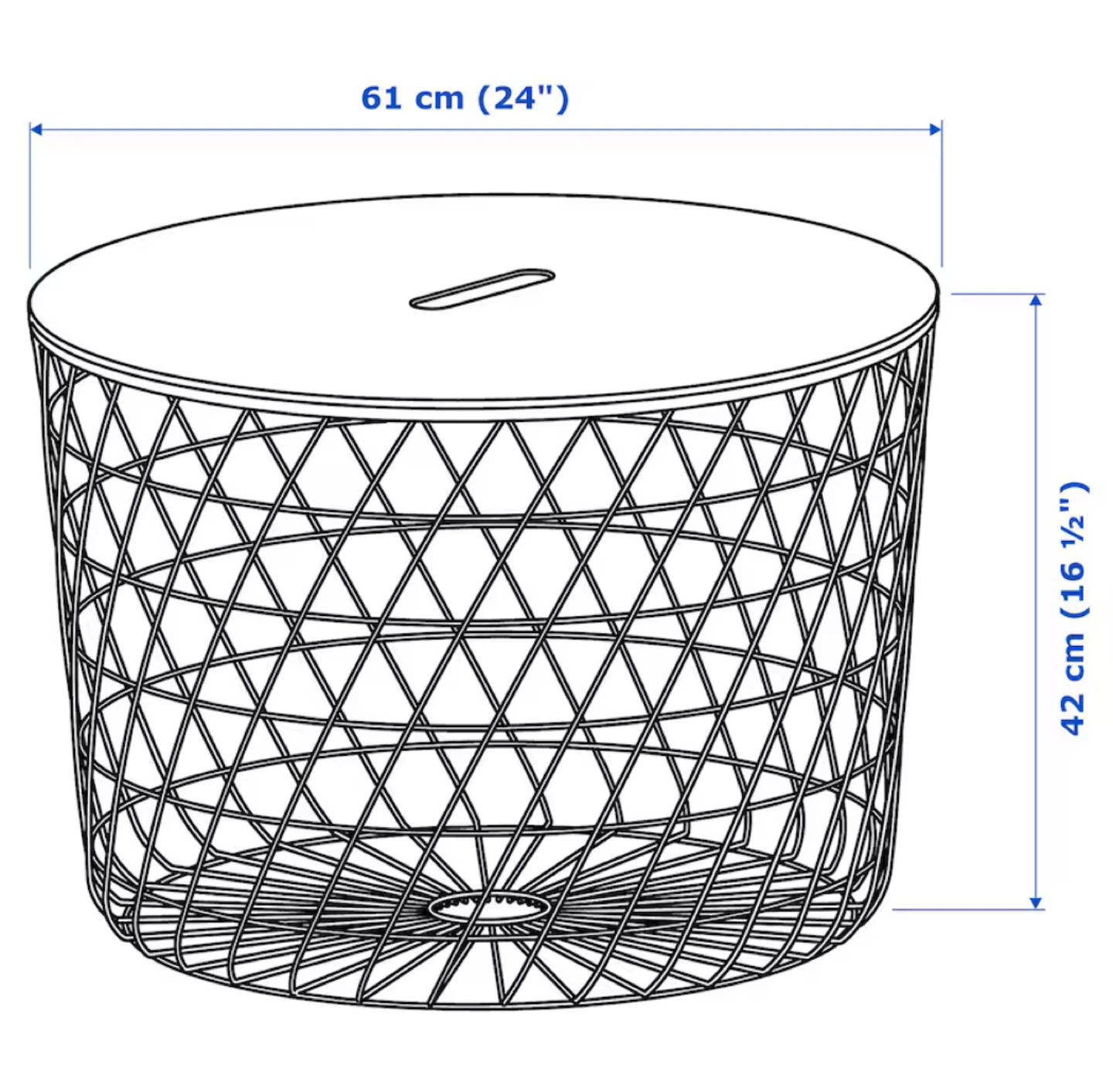 IKEA KVISTBRO White Coffee Table Basket - photo 5