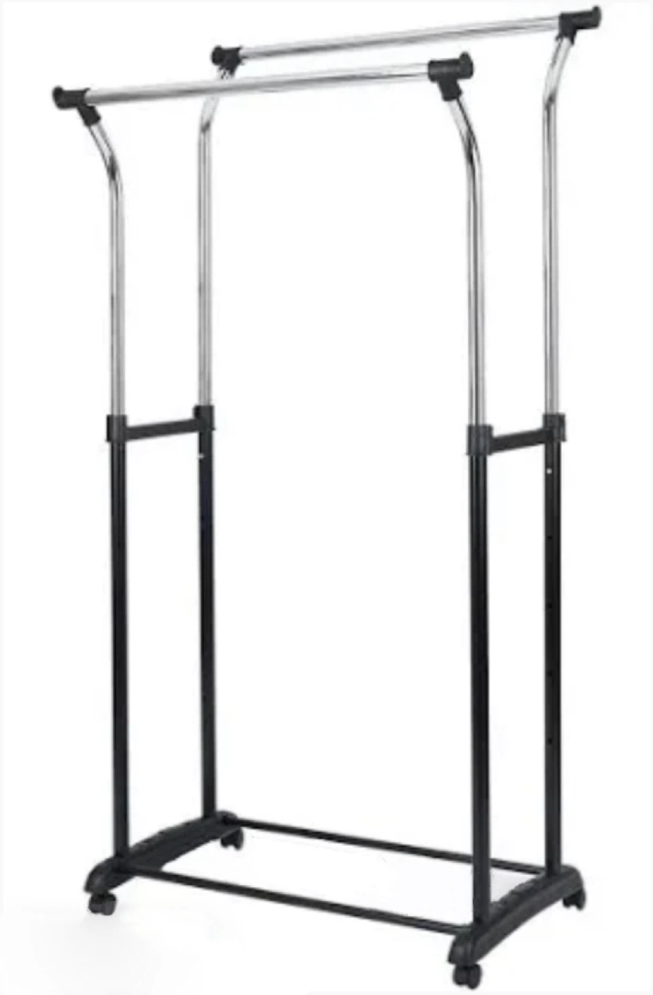 Adjustable Double Rod Clothing Rack