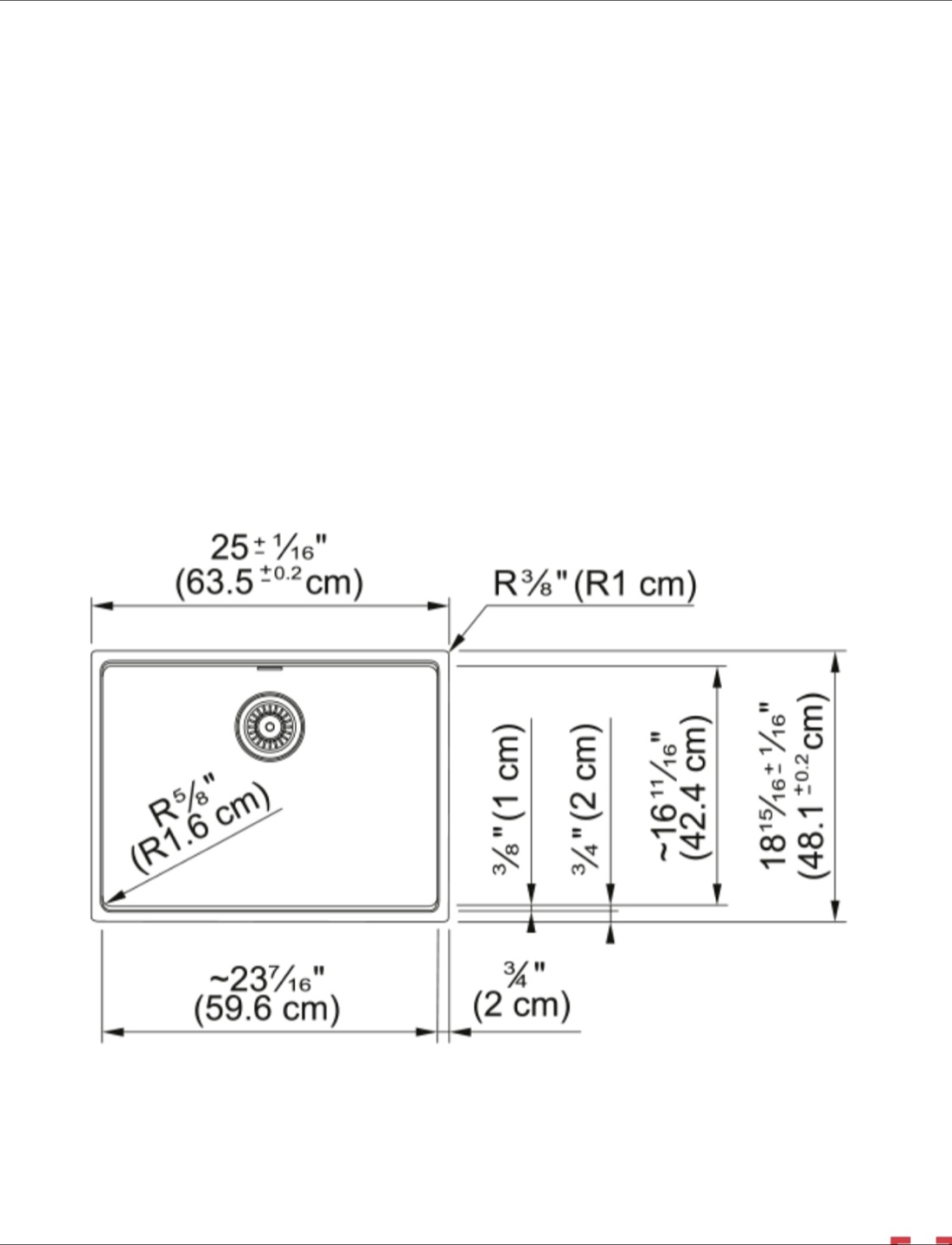 Franke Maris Undermount Kitchen Sink - 25 x 18.94 in - photo 3