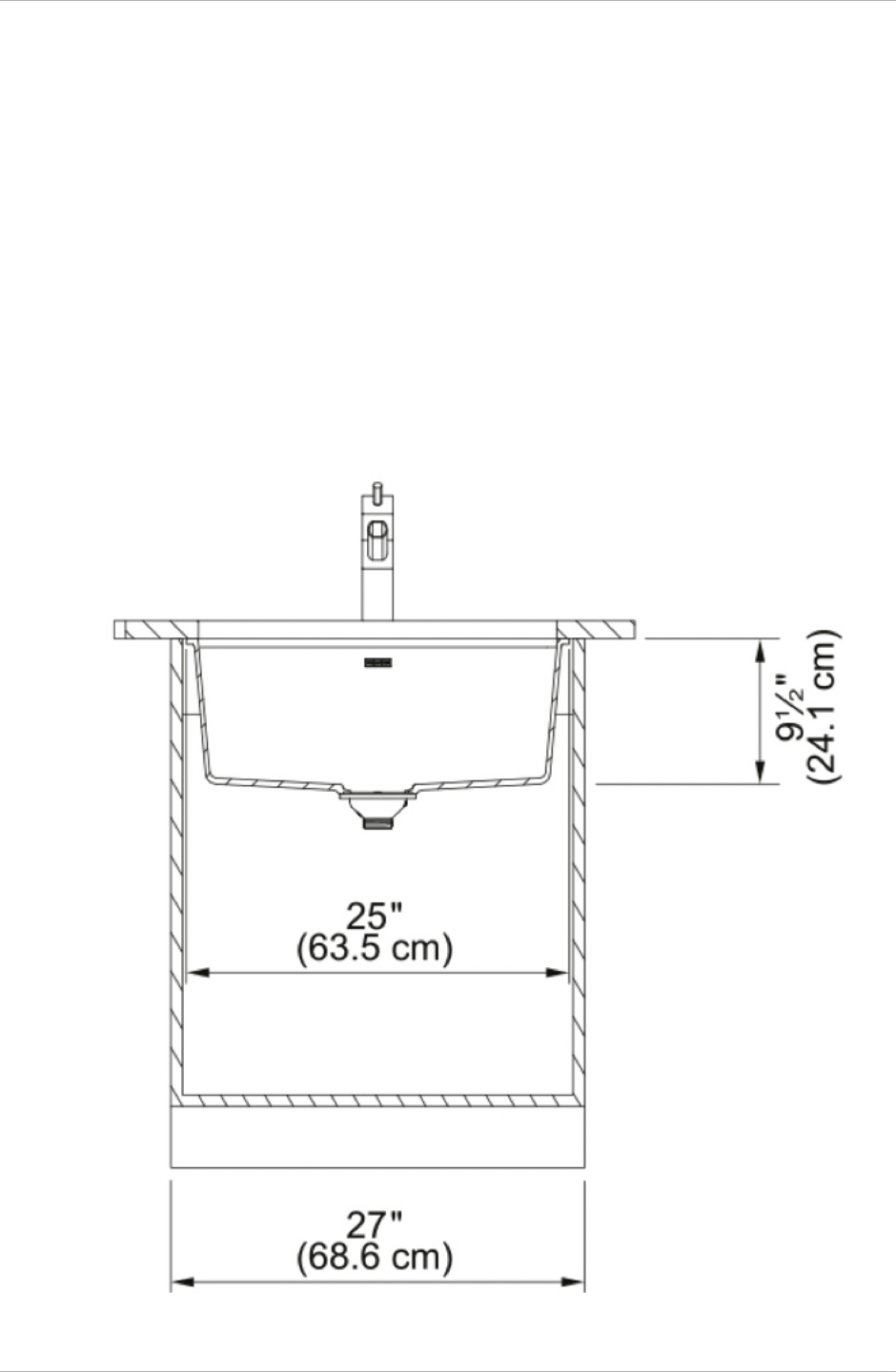 Franke Maris Undermount Kitchen Sink - 25 x 18.94 in - photo 2