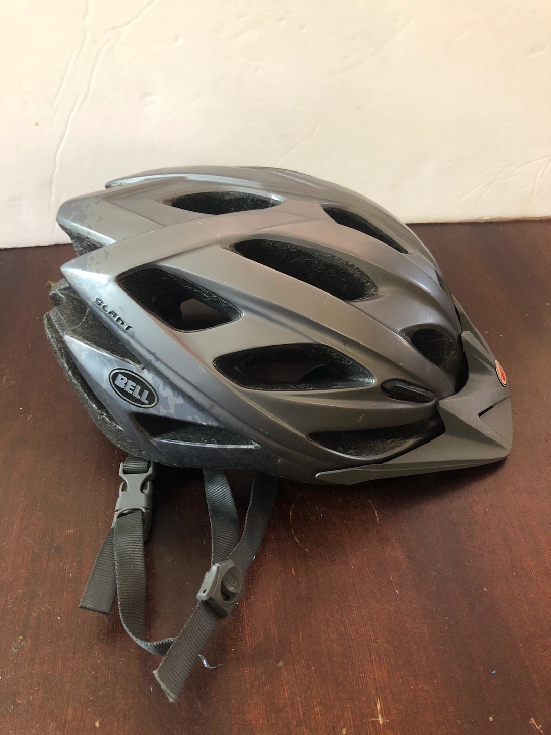 Child’s Grey Bike Helmet. Adjustable. M/L.