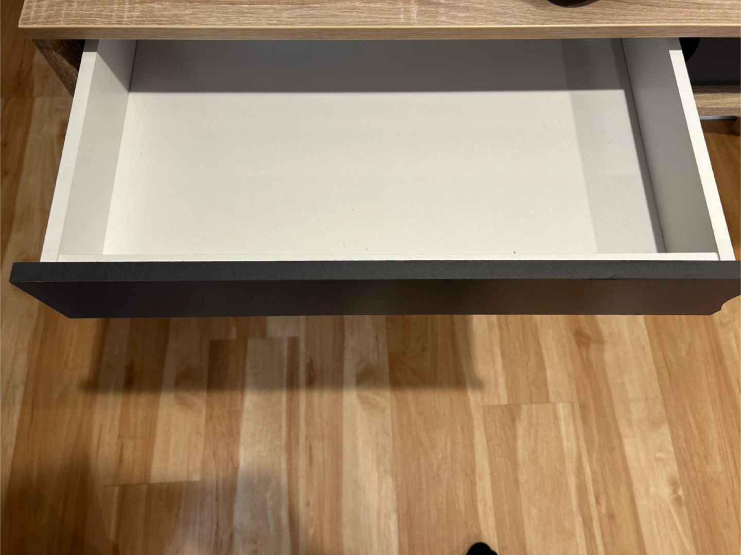 Wood Desk with Drawer - photo 3