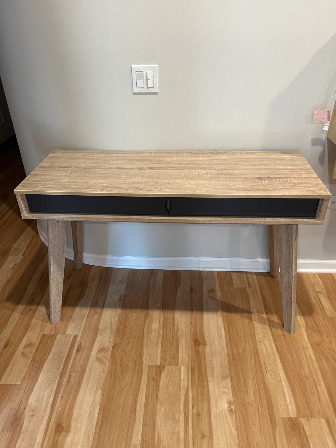 Wood Desk with Drawer