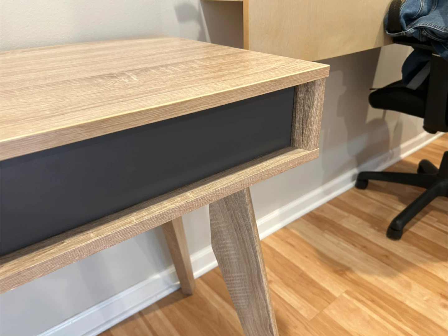Wood Desk with Drawer - photo 4