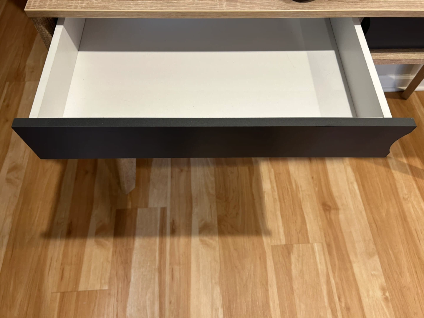 Wood Desk with Drawer - photo 2