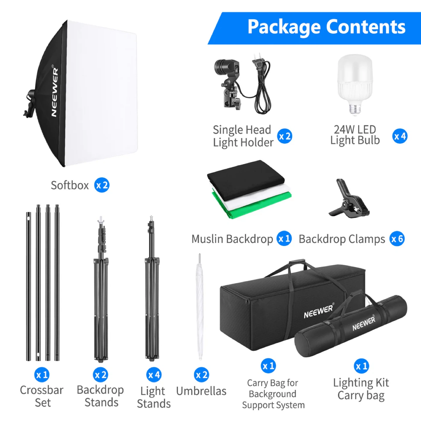 Neewer Photography Studio Lighting Kit - photo 2