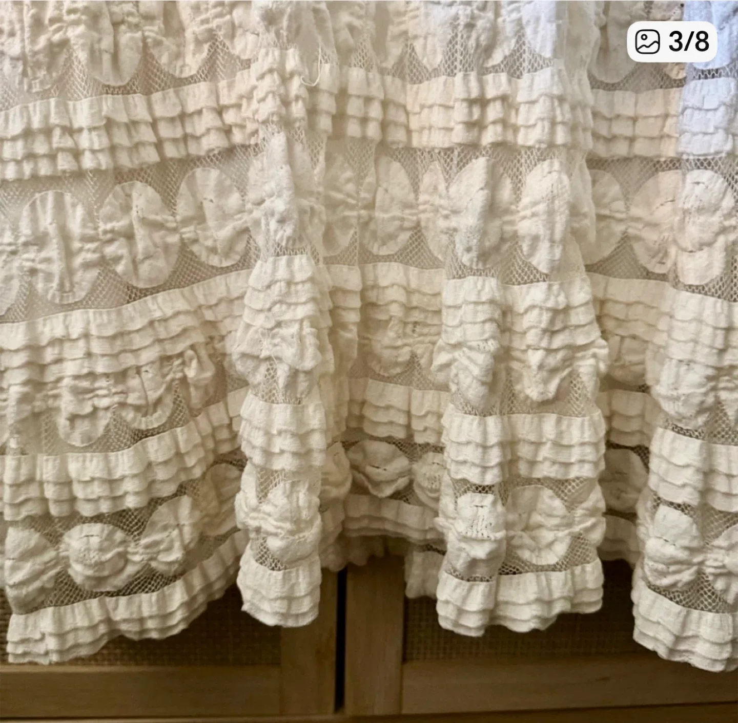 Ivory Sleeveless Dress sz L image indicator(3)