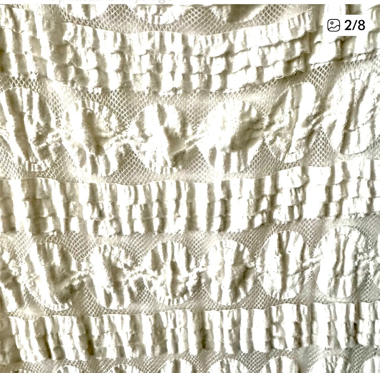 Ivory Sleeveless Dress sz L image indicator(2)