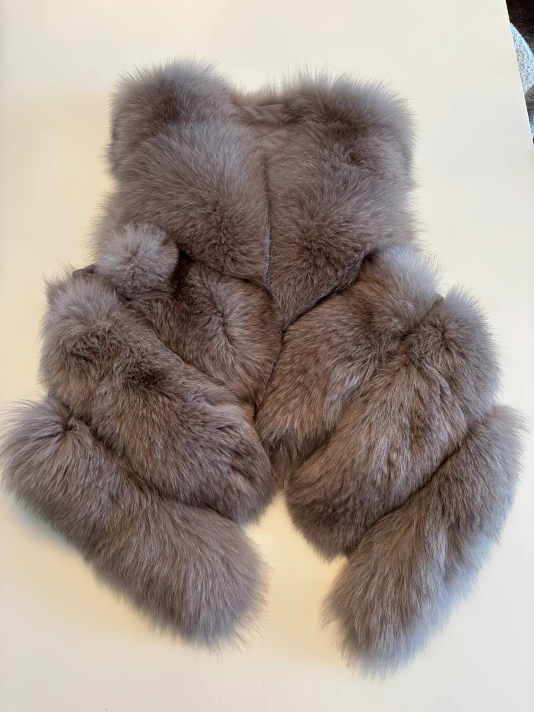 Fur Vest - Grey thumbnail
