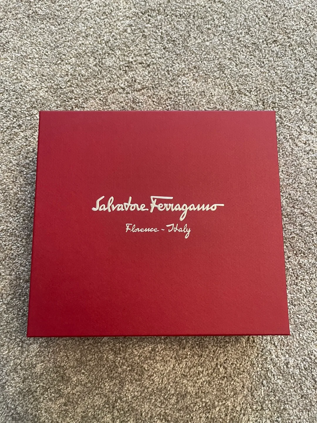 REDUCED-Salvador Ferragamo Designer Box-Ribbon & Instructions image indicator(3)