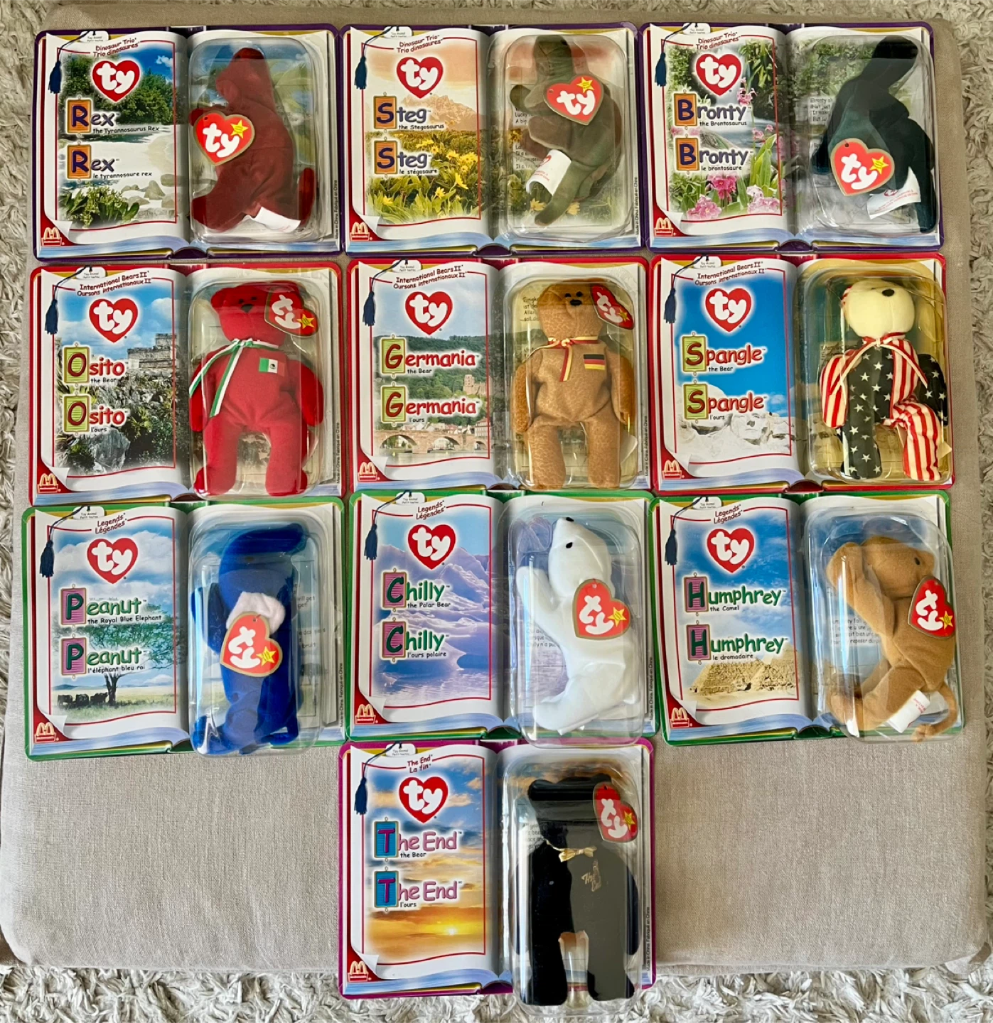 Rare McDonald's Teenie Beanie Babies 2000