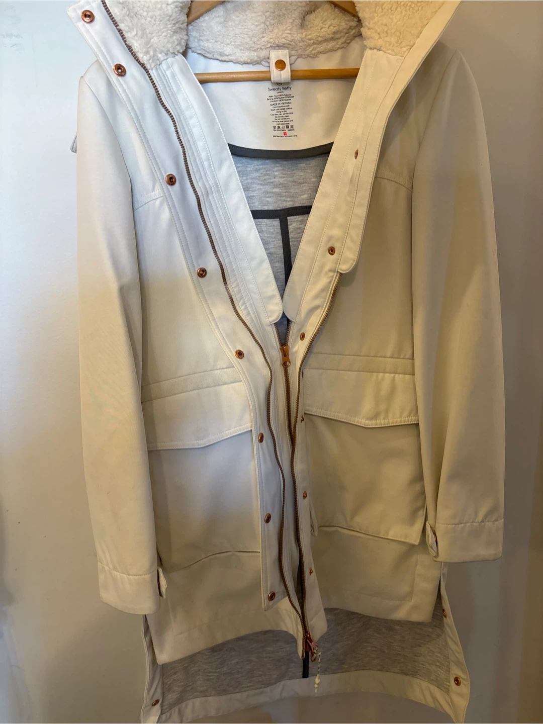 Sweaty Betty White Parka - Size S