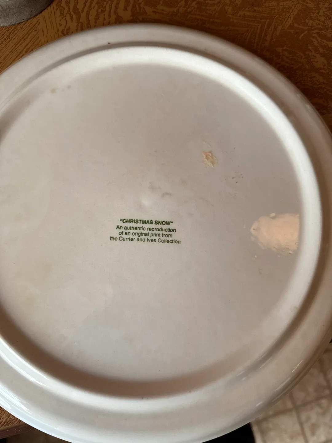 Currier and Ives Christmas Snow Plate image indicator(2)