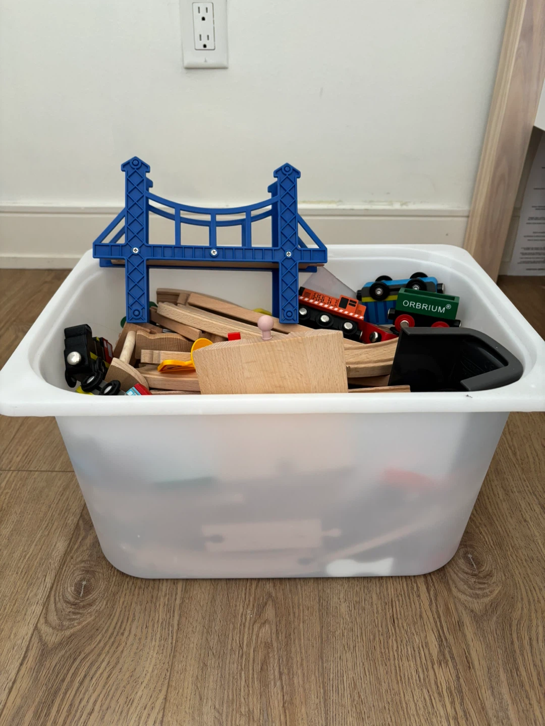 Wooden train track set - photo 2