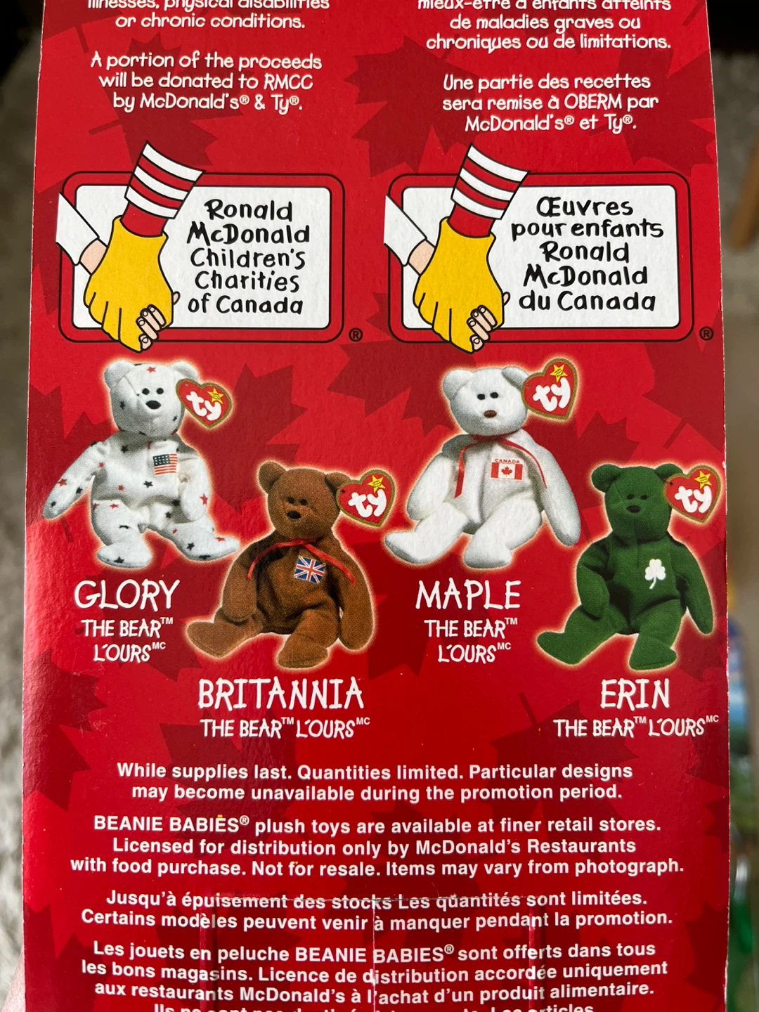 Rare McDonald's Ty Beanie Babies - Set of 4 - photo 2