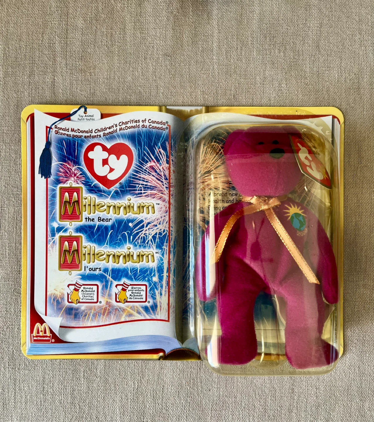 Limited Edition McDonald’s Millennium the Bear TY Beanie Baby