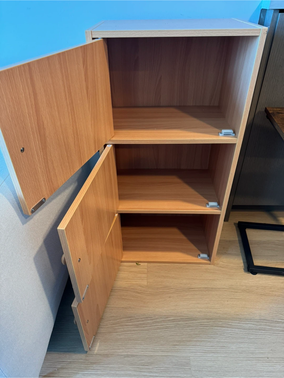 Wooden Cabinet with 3 Doored Shelves - photo 2