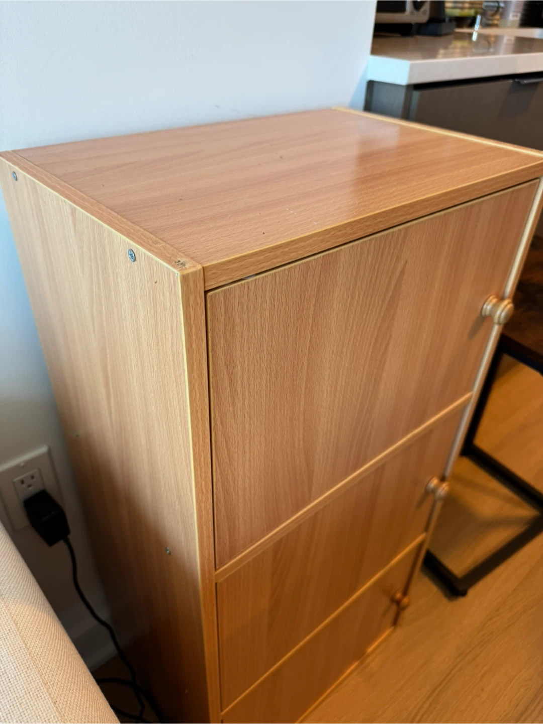Wooden Cabinet with 3 Doored Shelves - photo 4