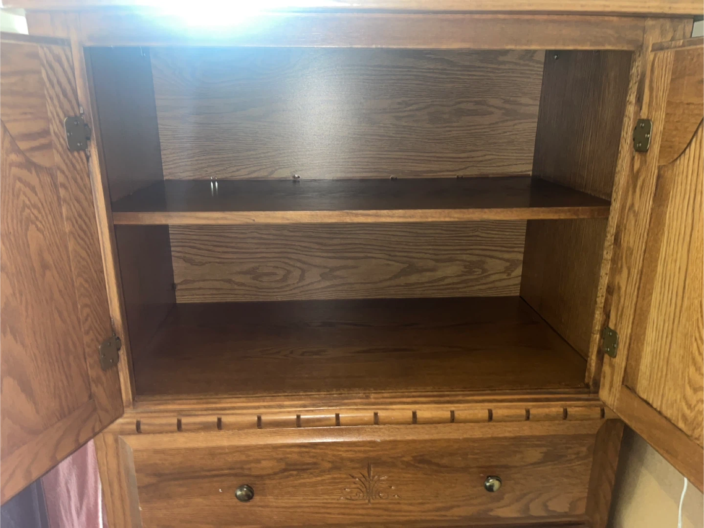 Vintage Oak Armoire/Dresser - photo 2