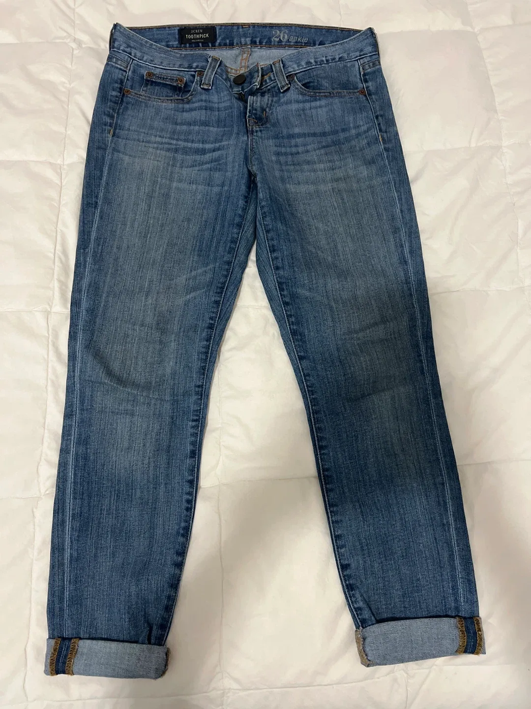 J.Crew Toothpick Ankle Jeans - Size 26 image indicator(2)