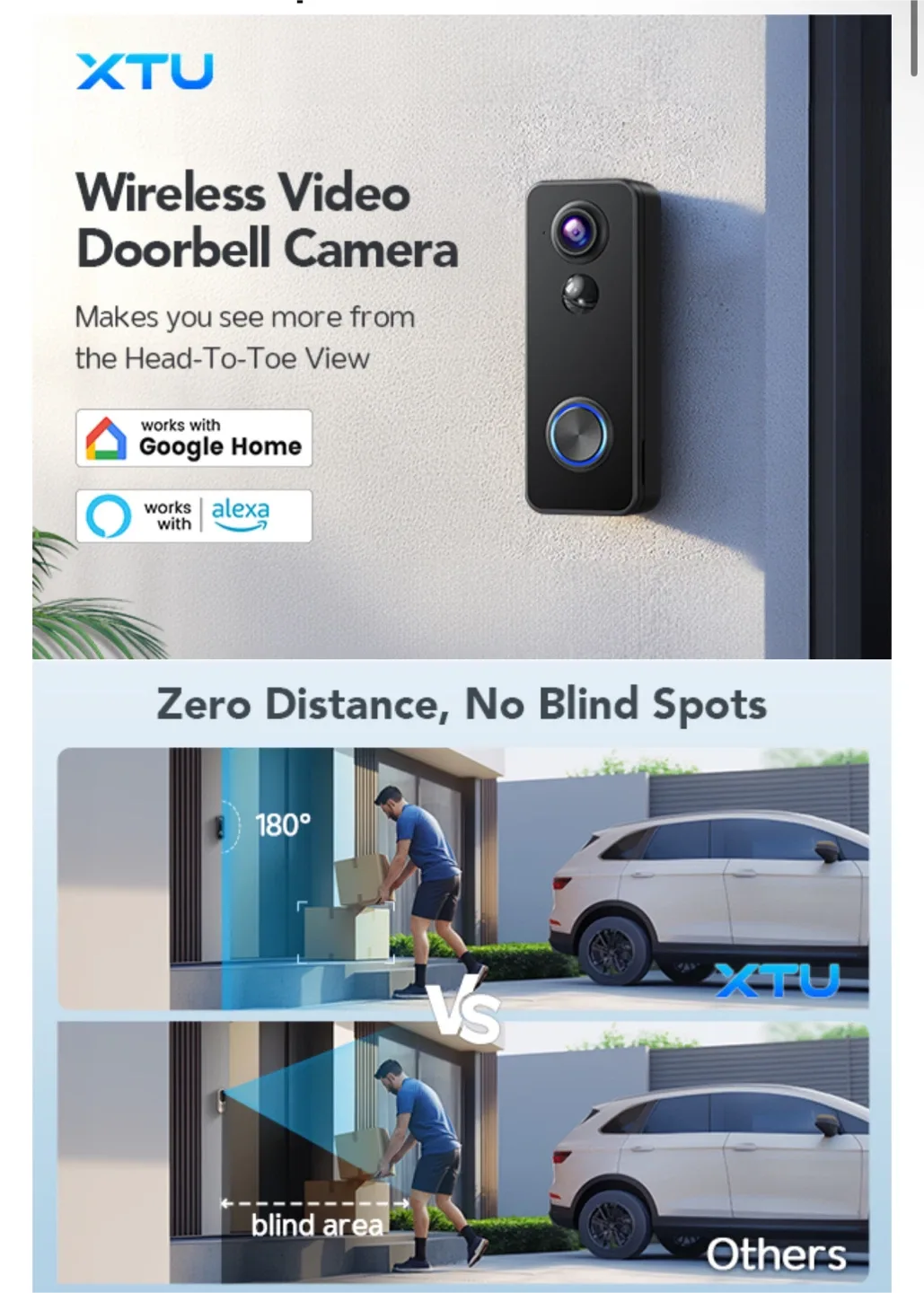 Smart Doorbell Camera [Motion Detection/ Realtime Alert] thumbnail