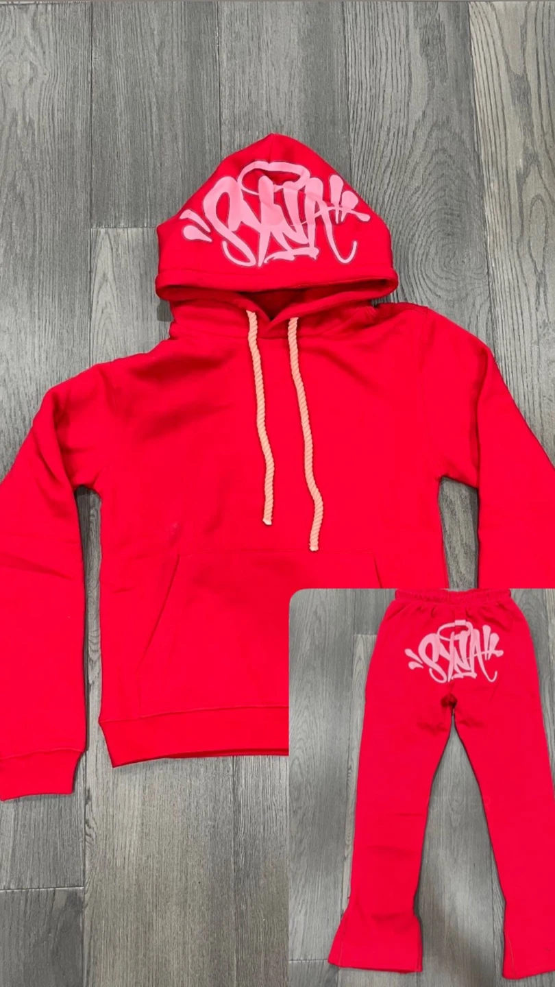 Red Hoodie and Pants Set