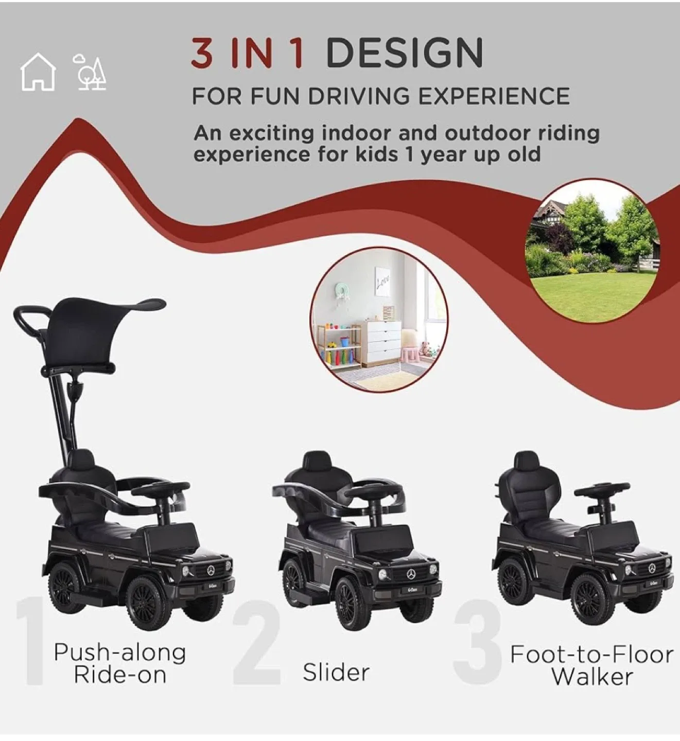 Mercedes-Benz G350 Licensed Push Car image indicator(3)