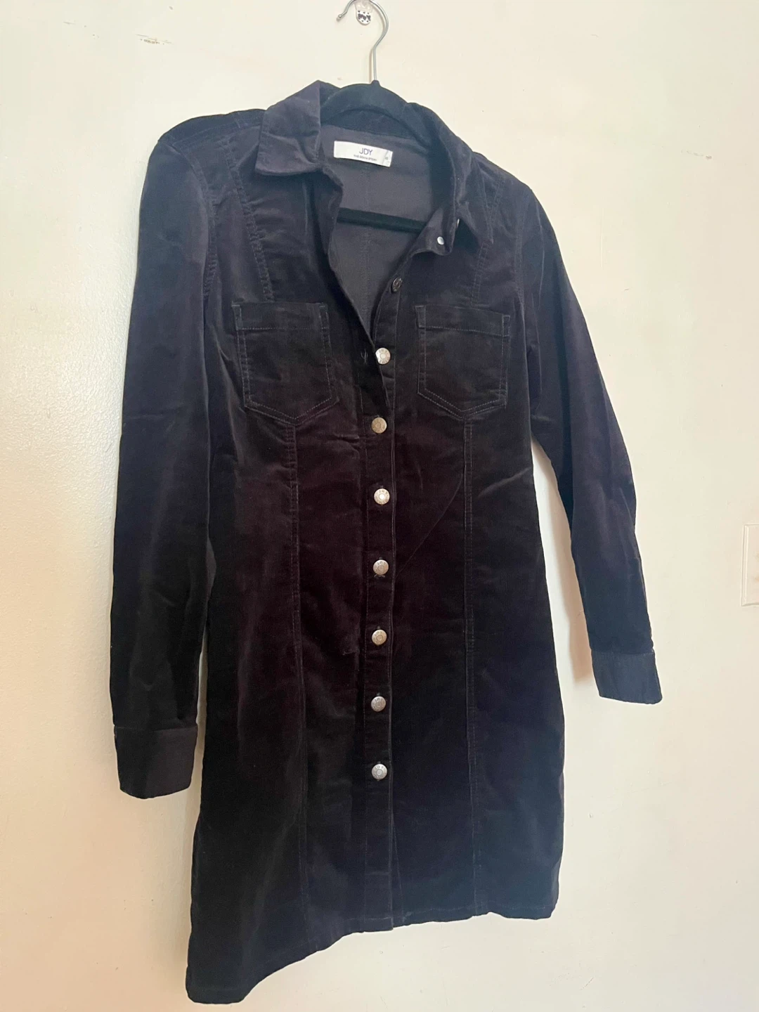 Jdy Black Corduroy Mini Dress - XS - photo 4