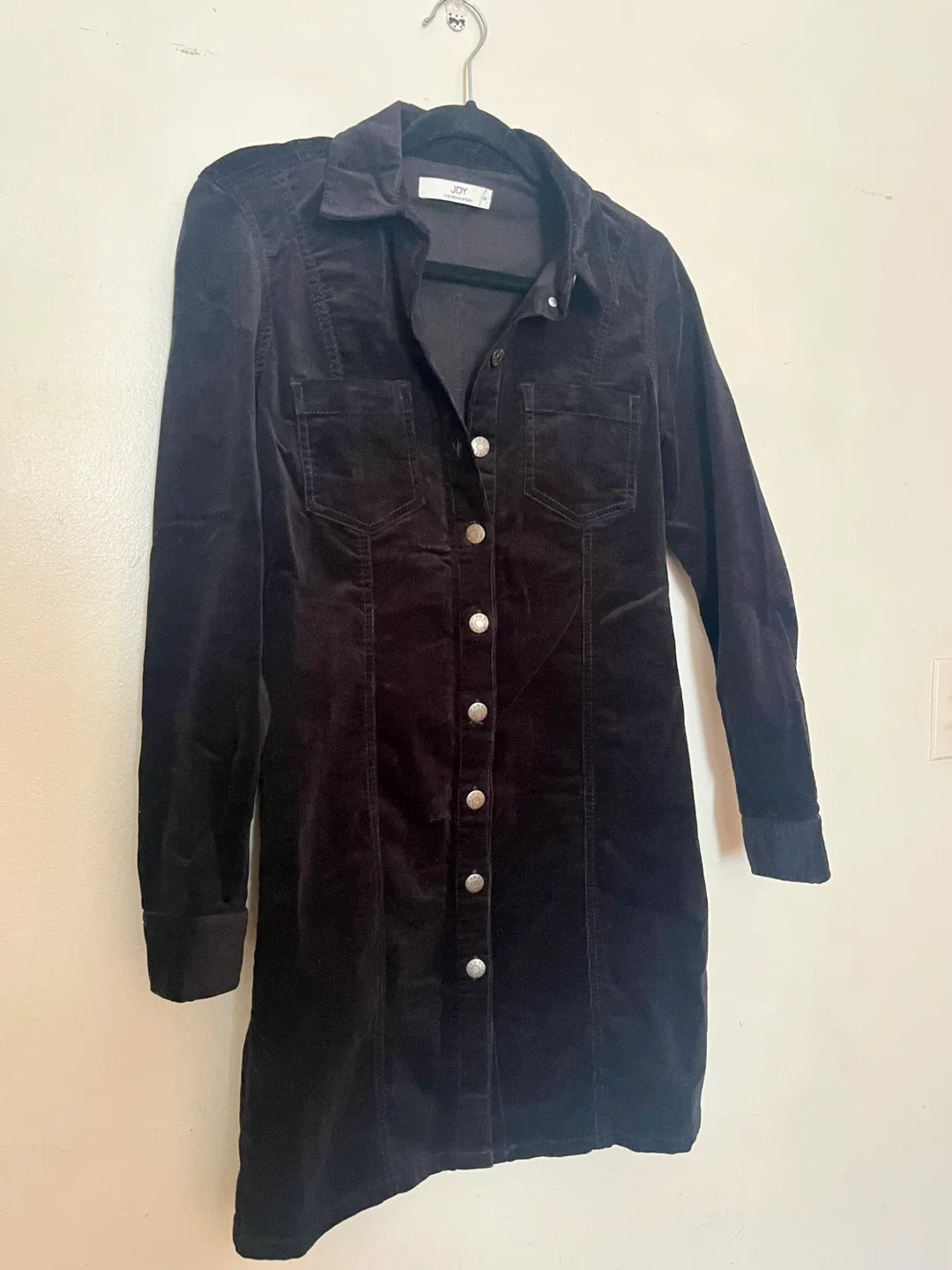 Jdy Black Corduroy Mini Dress - XS image indicator(2)