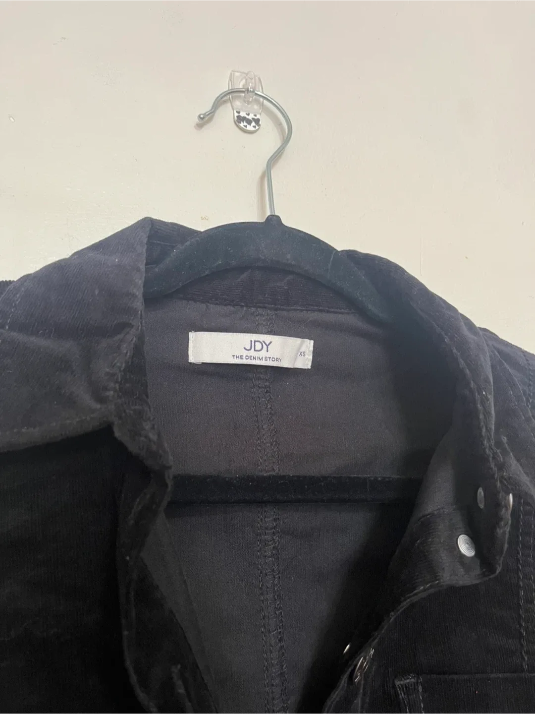 Jdy Black Corduroy Mini Dress - XS image indicator(4)