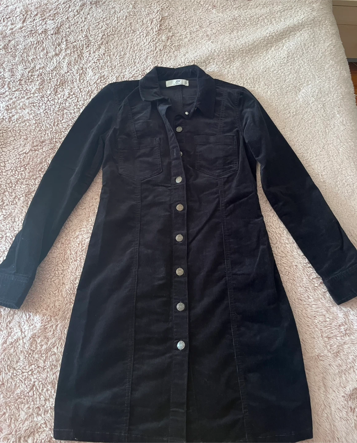Jdy Black Corduroy Mini Dress - XS - photo 3