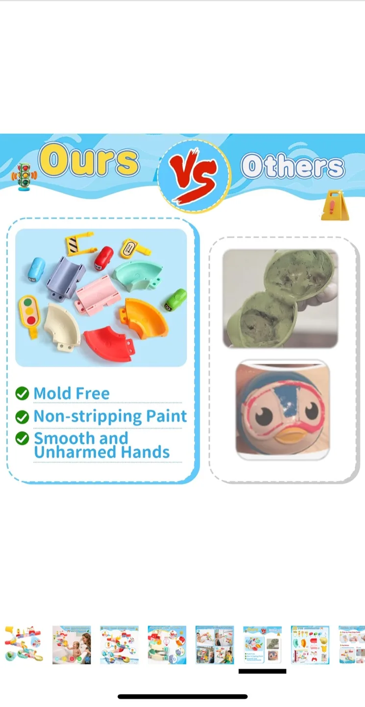 Fajiabao Track Toys Wall Sucking Slideway - New image indicator(6)