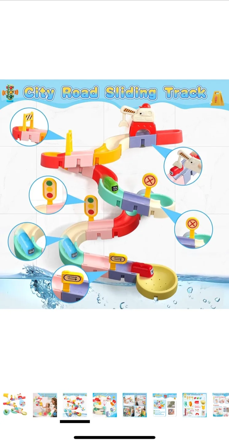 Fajiabao Track Toys Wall Sucking Slideway - New image indicator(3)