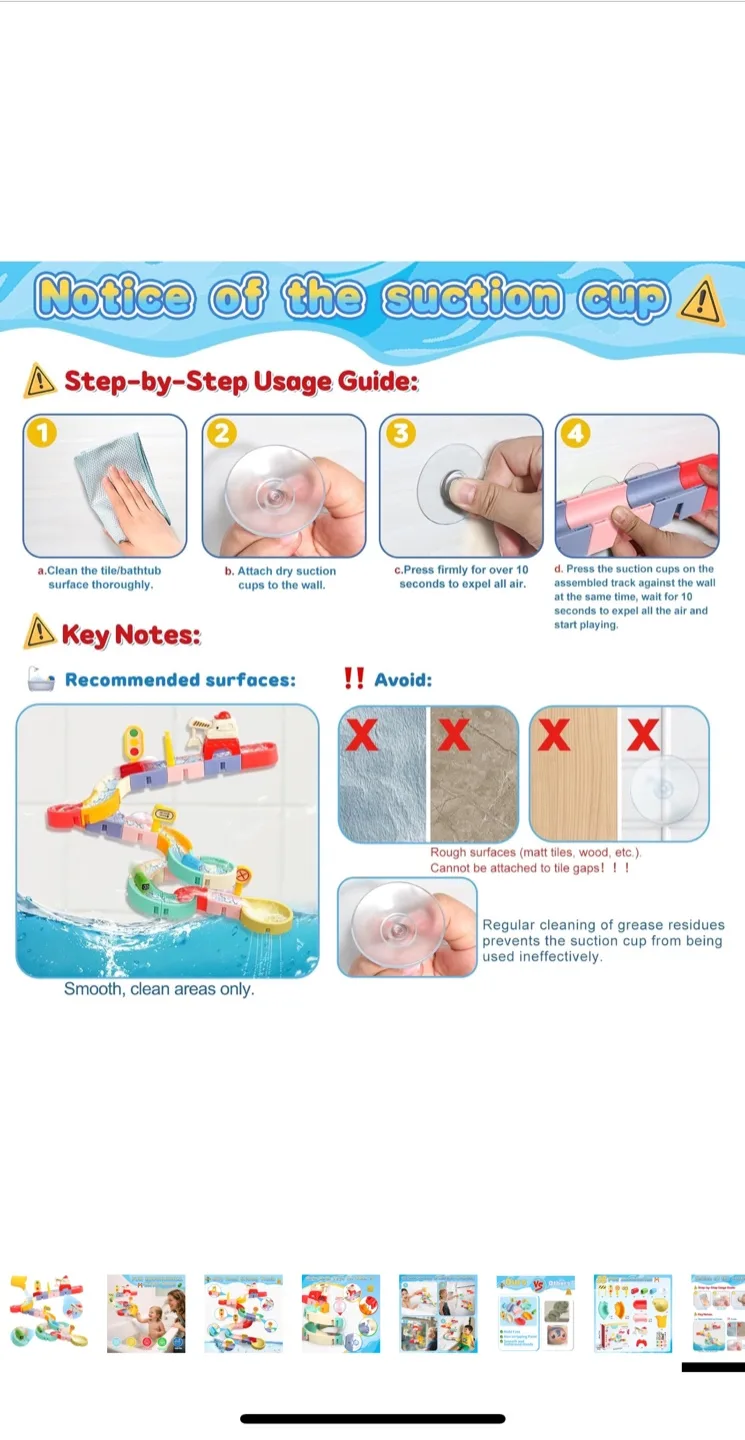 Fajiabao Track Toys Wall Sucking Slideway - New image indicator(8)