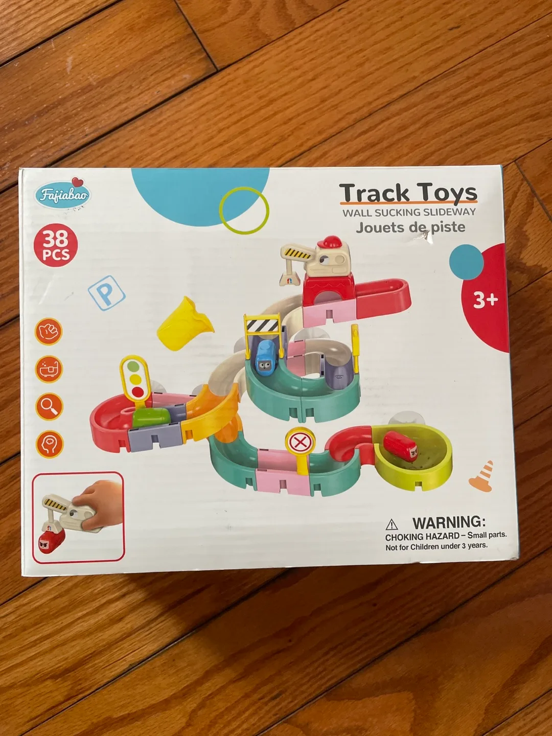 Fajiabao Track Toys Wall Sucking Slideway - New image indicator(9)