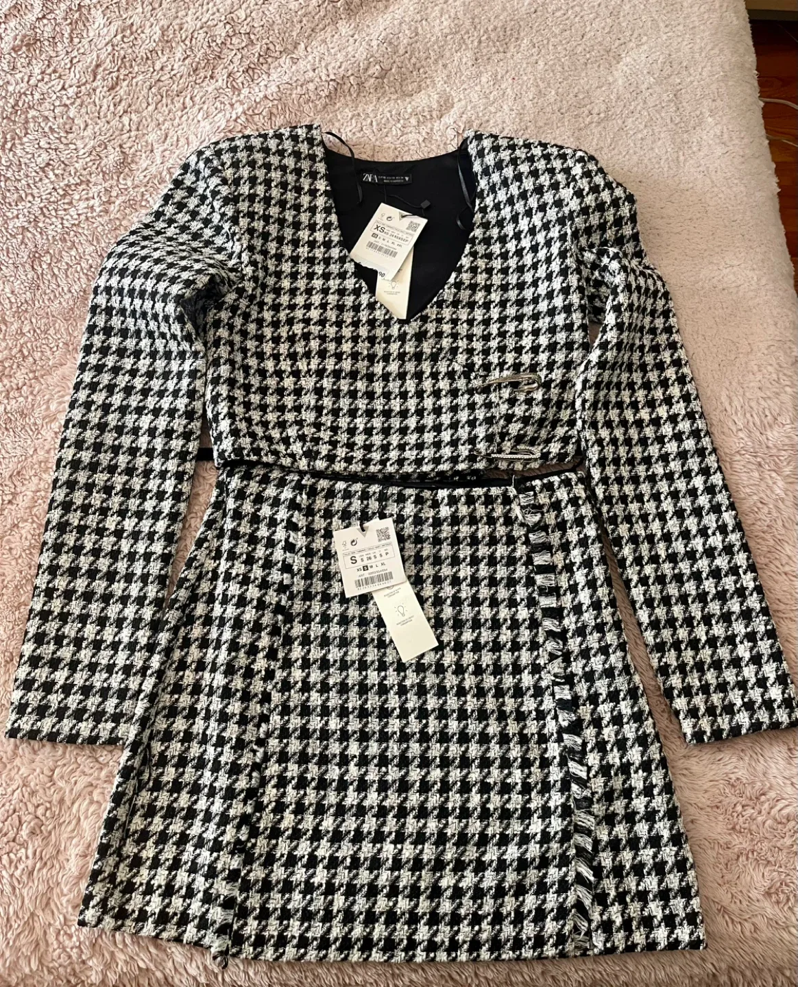 Zara Houndstooth Set - Size XS/S thumbnail