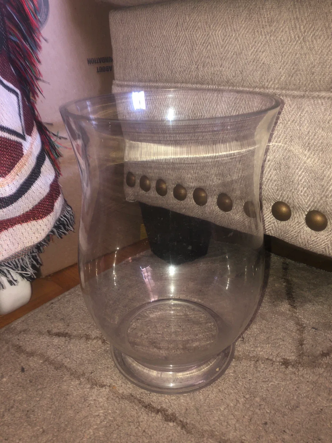 Clear Glass Vase thumbnail