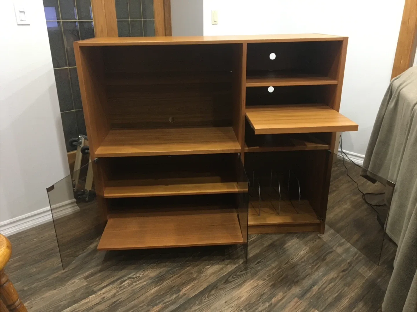 Teak TV/Audio/Video Cabinet thumbnail