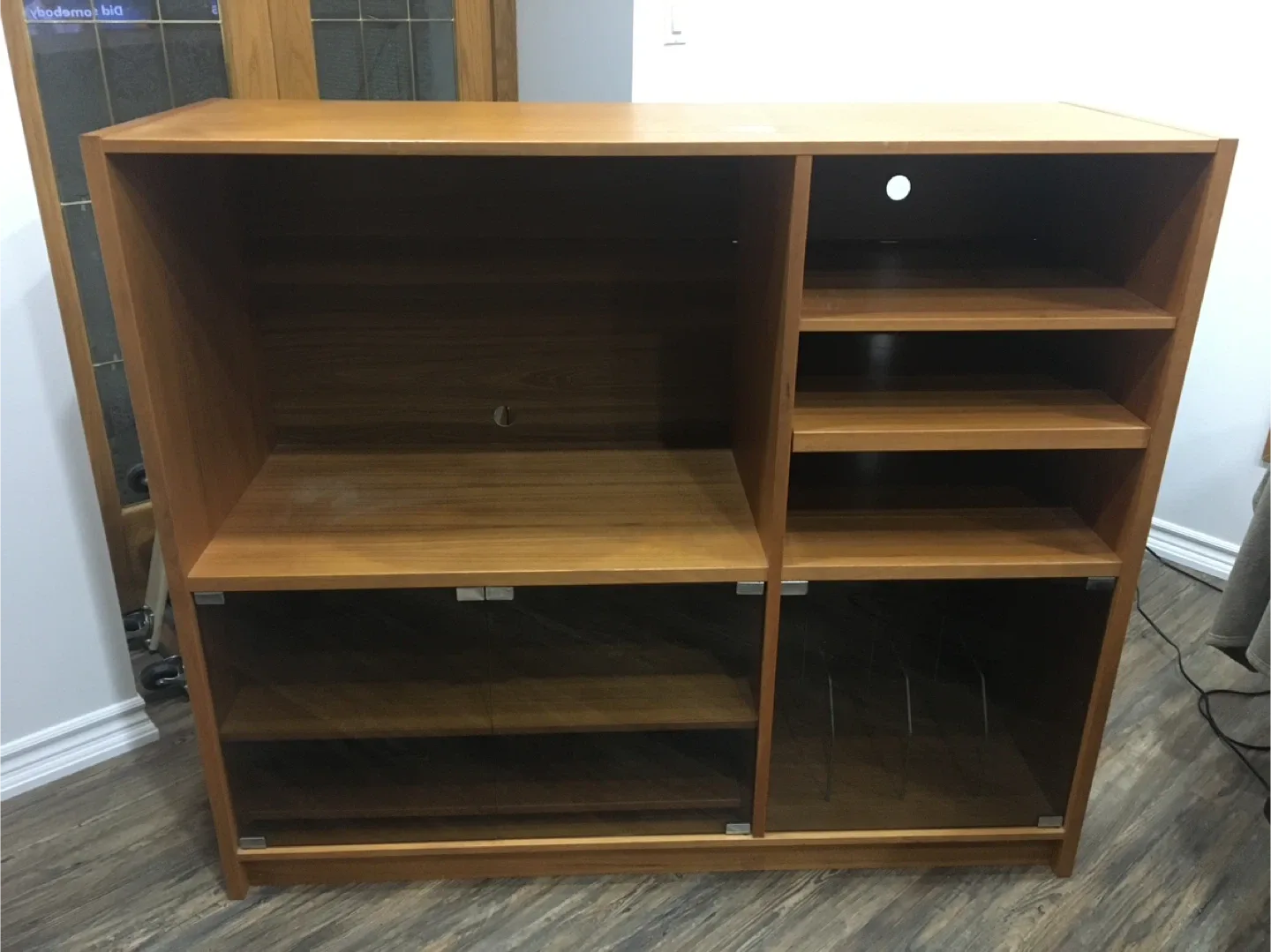 Teak TV/Audio/Video Cabinet image indicator(2)