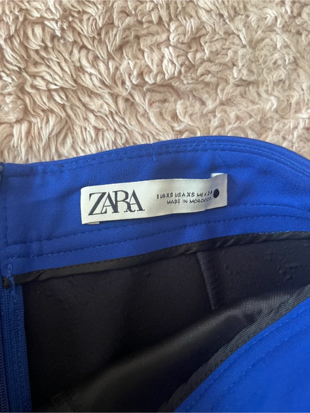Zara Blue Mini Skirt - Size XS image indicator(2)
