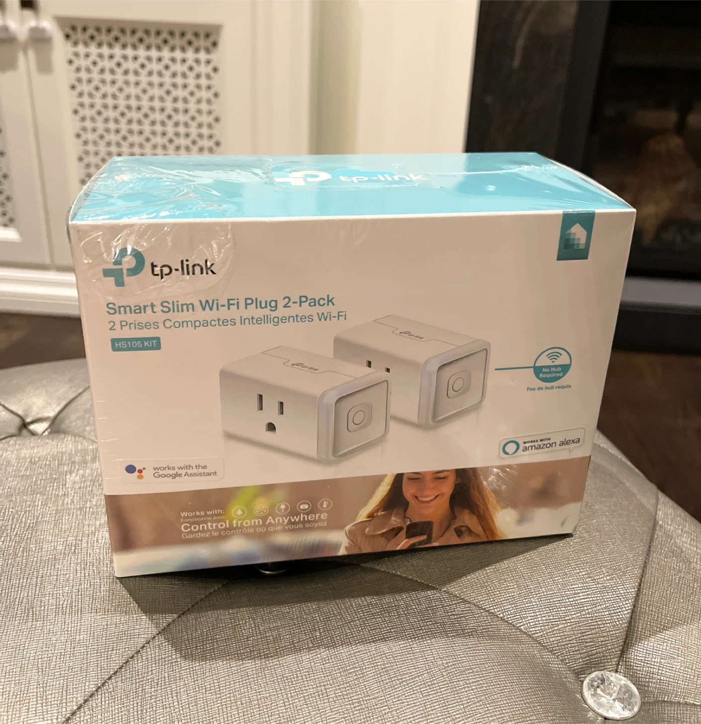 Below Retail New TP-Link Smart Slim Wi-Fi Plug 2-Pack HS105 Kit